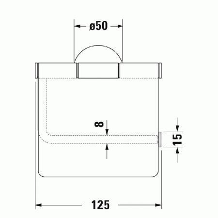 Держатель для туалетной бумаги Duravit Starck T 0099404600 черный матовый фото