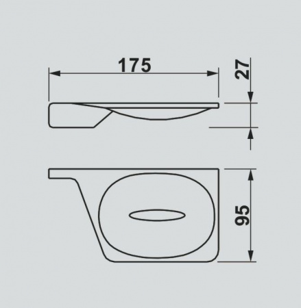 Мыльница настенная Art&Max Gina AM-G-2734-Nr фото