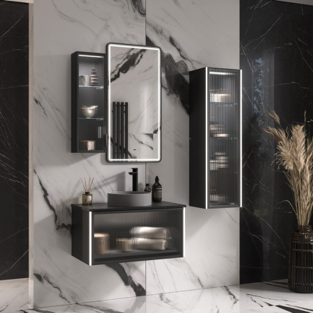 Шкаф-пенал EQUIL Stoune ppSTOUNE36.R/L-35 дуб черный фото