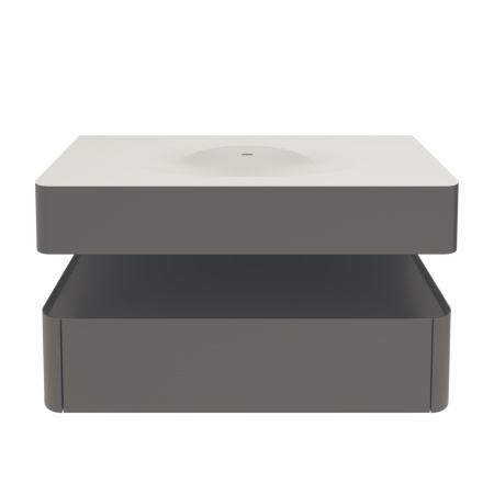 Тумба под раковину Vincea Caprice 100 VMC-4CA100MG серая матовая фото