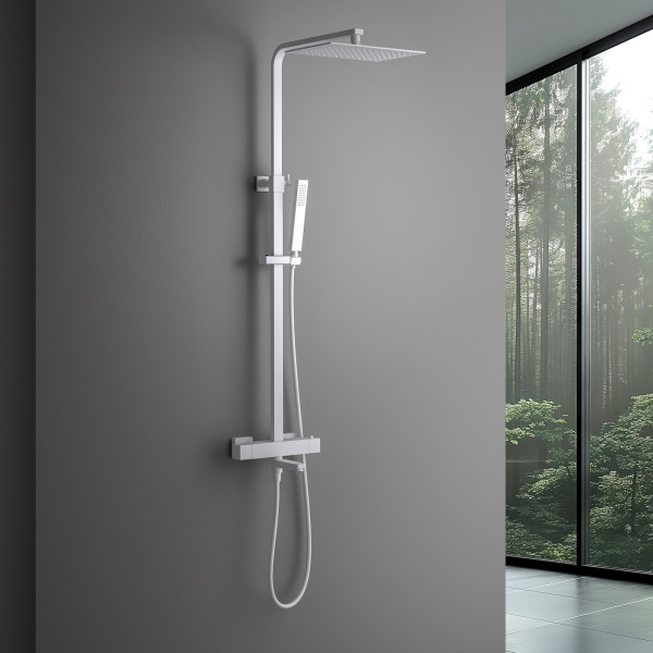 Душевая система с термостатом Timo Tetra-Thermo SX-0169/16 белая матовая фото