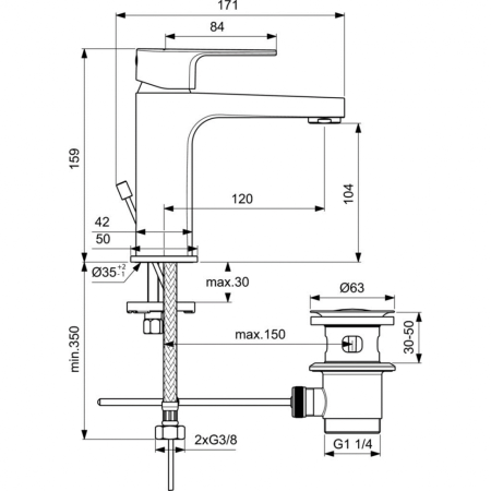 Смеситель для раковины Ideal Standard BC686AA фото