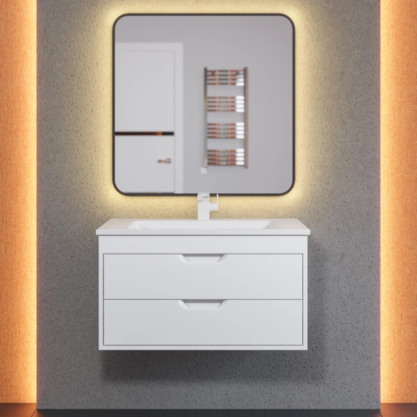 Тумба под раковину Uperwood Modul 80 2930205252 белая матовая фото