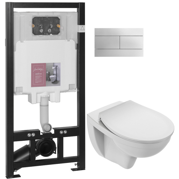 Унитаз с инсталляцией Jacob Delafon Patio rimless E21740RU-00 фото