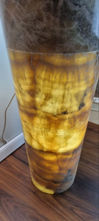 Раковина напольная из оникса Grey ON-01345 (40*40*90) фото