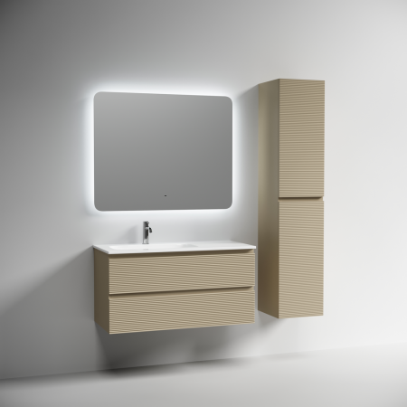 Тумба под раковину Sancos Folk FL100LCP капучино фото