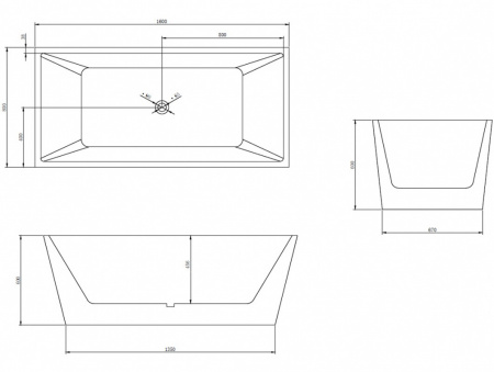 Ванна акриловая Abber AB9224-1.6 160x80 фото