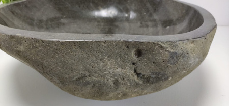 Накладная раковина из речного камня RS0814 (48*44*15) фото