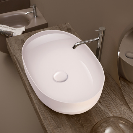 Накладная раковина Kerasan Nolita 534301*0 60х40 белая глянцевая фото