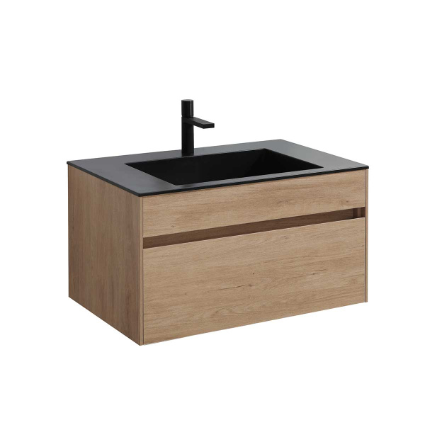 Тумба под раковину Vincea Chiara VMC-2C800NO N.Oak 80 см фото