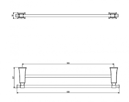 Полотенцедержатель Art&Max Genova AM-M-035-CR фото