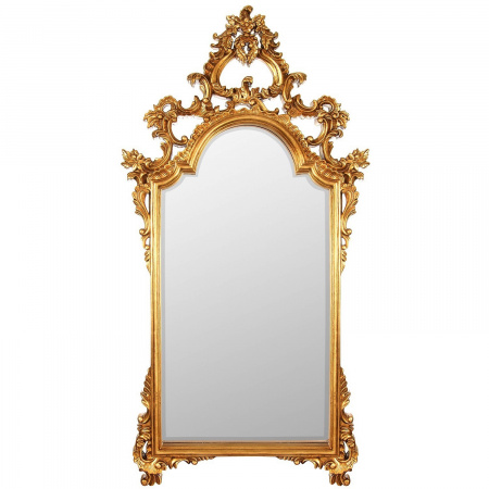 Зеркало в резной раме Art-Zerkalo Pretty Gold MH2216GL 64x123 фото