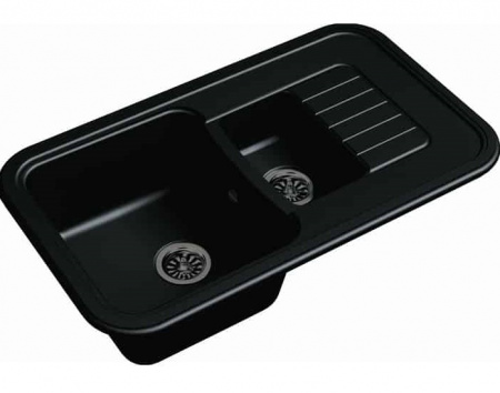 Мойка кухонная Ewigstein Antik A- 60KF антрацит фото