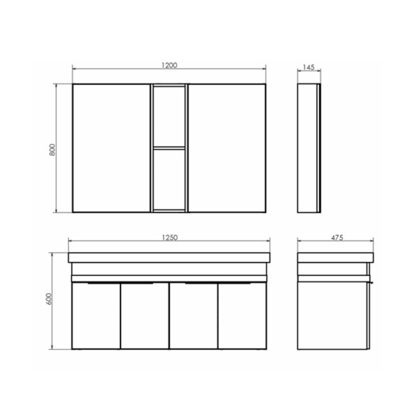 Тумба-умывальник Comforty Дуэт-125 дуб тёмно-коричневый с раковиной Гармония 125 00-00017178CF фото