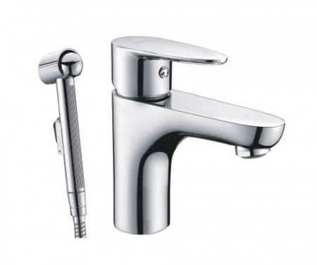 Смеситель для раковины с гигиеническим душем WasserKRAFT Leine 3508 фото