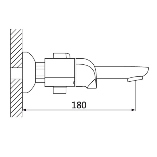 Смеситель для ванны с душем Oute T72 T7202 фото