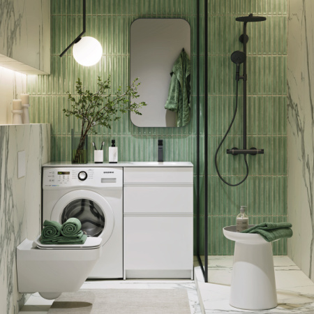 Тумба под стиральную машину Aqwella Duet 115 DU01052N фото