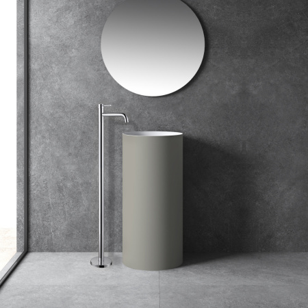 Напольный смеситель для раковины Abber Wasser Kreis AF8140 хром фото