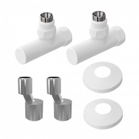 Комплект для подключения полотенцесушителей Lemark LM03412RW белый фото