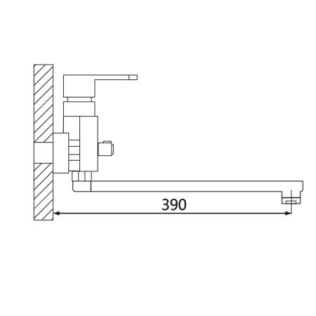 Смеситель для ванны с душем Oute T04 T0463 фото