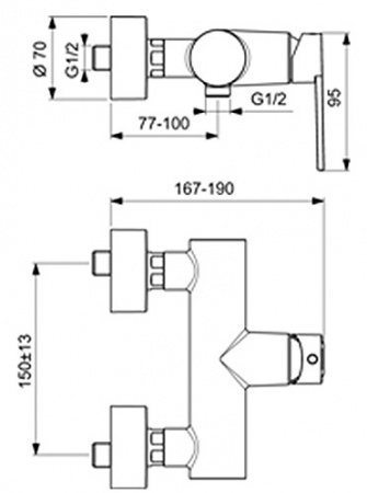 Смеситель для душа Ideal Standard IdealSmart B0464AA фото