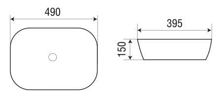 Накладная раковина WeltWasser WW SK ELBACH 2143 MO оранжевая матовая фото