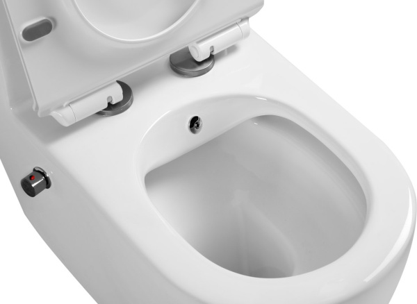 Унитаз напольный безободковый с функцией биде SantiLine SL-5011SM-BD фото