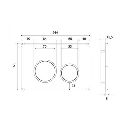 Смывная клавиша Iddis Unifix UNI50M0i77 фото