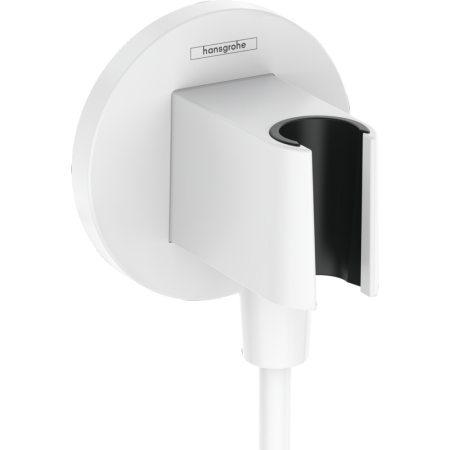 Подключение для душевого шланга Hansgrohe FixFit S 26888700 белый матовый фото
