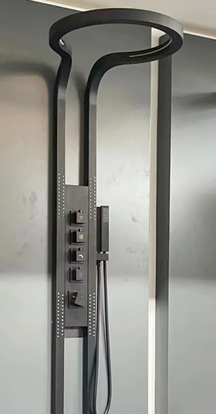 Душевая многофункциональная панель Ganzer ABELARD GZ01168-Q графит фото