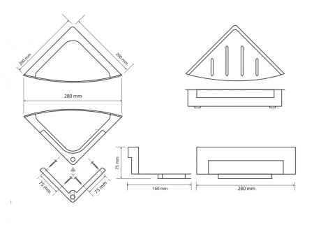 Мыльница настенная Bemeta Cytro 102208272 фото