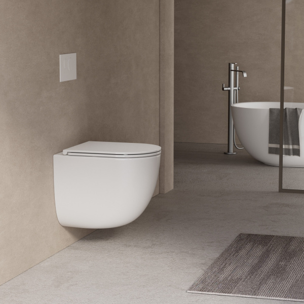 Подвесной унитаз со смывом торнадо Abber Bequem AC1132TC с закрытым дном фото