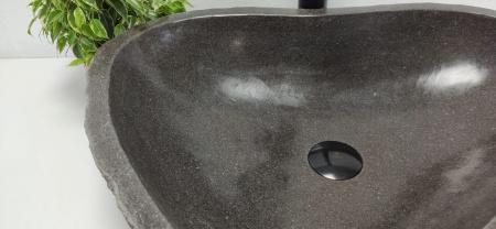 Накладная раковина из речного камня RS0792 (57*45*15) фото