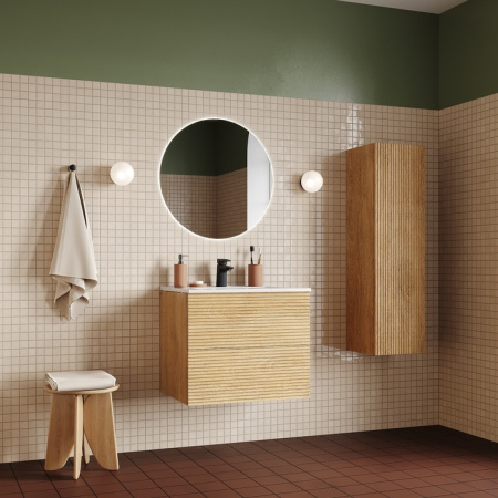 Тумба с раковиной Iddis Bild BIL60V0i95K 60 см, дуб светлый фото