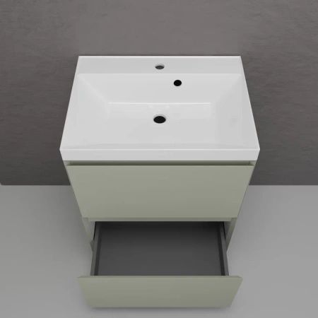 Тумба напольная под раковину Style Line Манхэттен 60 ЛС-00002379 олива фото