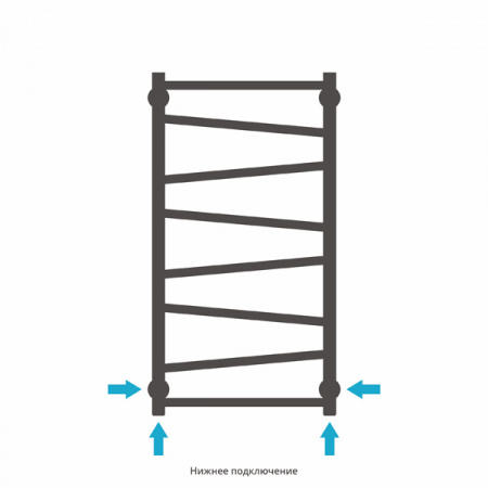 Полотенцесушитель водяной Сунержа Сирокко 80х40 00-0253-8040, хром фото
