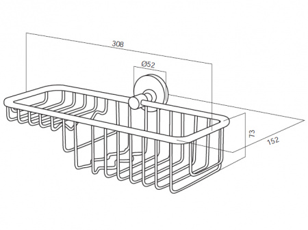 Корзина-мыльница Am.Pm Bliss A5534664 фото