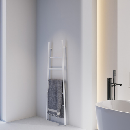 Электрический полотенцесушитель Abber Treppe AH4705MW белый матовый фото