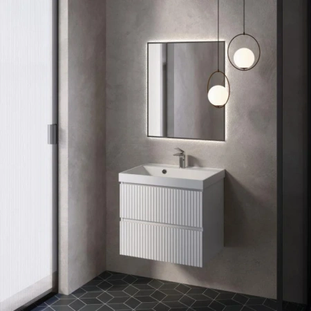 Тумба под раковину Aquame S1 AQM900160WH 60 см, белая фото