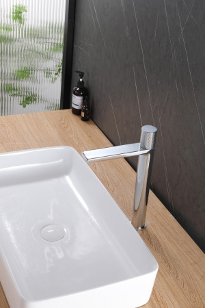 Высокий смеситель для раковины Abber Rund AF8711 хром фото