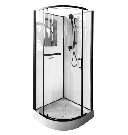 Душевая кабина Cerutti SPA Korra KORRA90B 90x90 черная фото