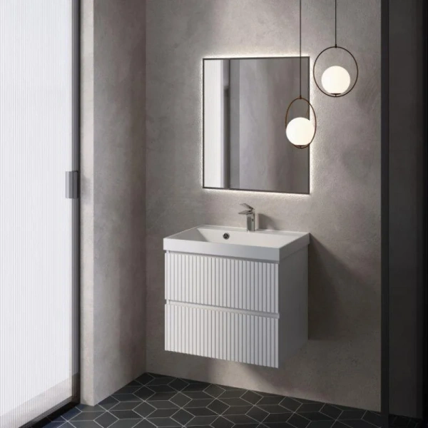 Тумба под раковину Aquame S1 AQM900160WH 60 см, белая фото