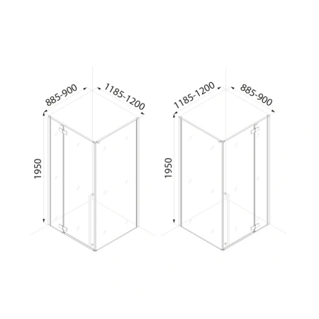 Душевой уголок Iddis Slide LI6BS2i23 120x90 черный фото