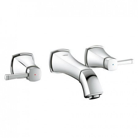 Смеситель для раковины двухвентильный настенный Grohe Grandera 20414000 фото