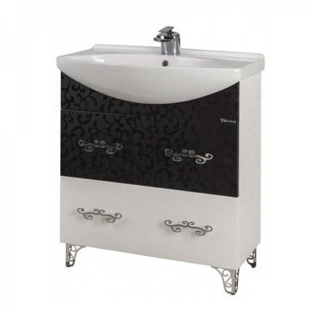 Тумба под раковину Bellezza Маргарита-65 черная фото