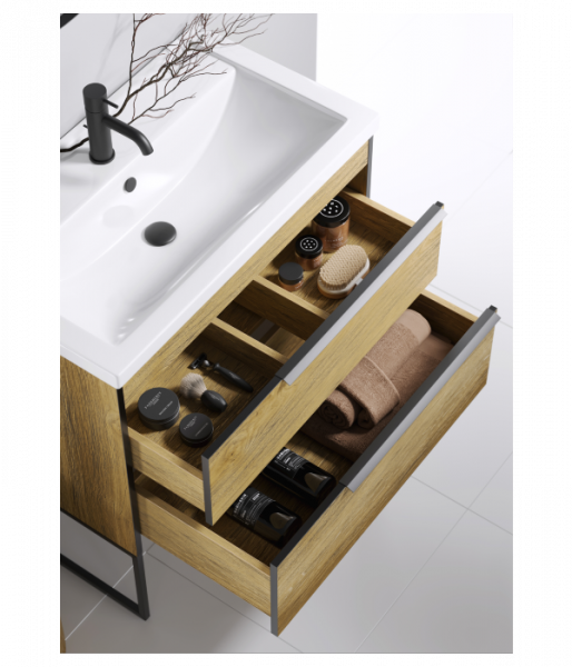 Тумба с раковиной Aqwella Фарго FRG0107DB 70 см фото