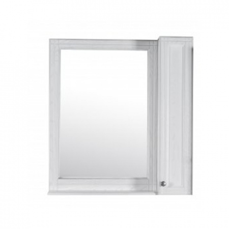 Зеркало-шкаф ASB-Woodline Берта 80 10122 белый фото