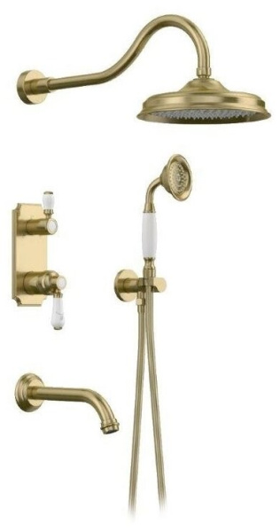 Душевая система скрытого монтажа Elghansa Terrakotta 54C0986-Bronze фото