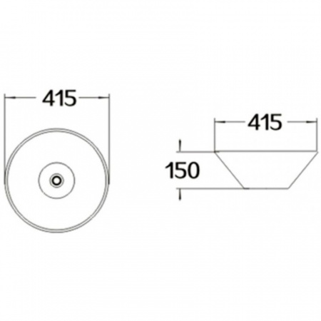 Накладная раковина SantiLine SL-1068 41x41 фото