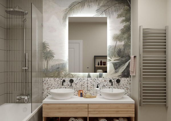 Зеркало с подсветкой Art&Max Perugia AM-Per-700-1000-DS-F 70x100 фото